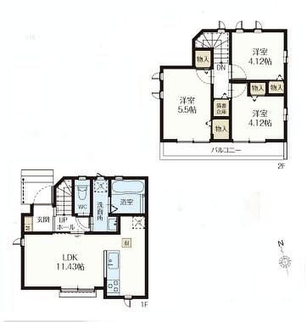 (Ａ号棟)、価格5090万円、3LDK、土地面積77.33m2、建物面積62.51m2 
