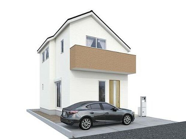 【完成予想図】2号棟
南からの陽光たっぷり降りそそぐ明るいお住まいです。どのお部屋も、採光良好な風通しの良い快適な空間となっております♪