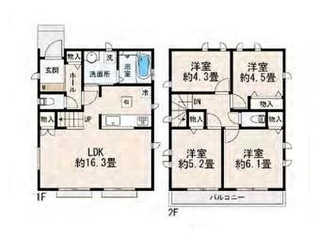 (B号棟)、価格5790万円、4LDK、土地面積107.68m2、建物面積85.5m2