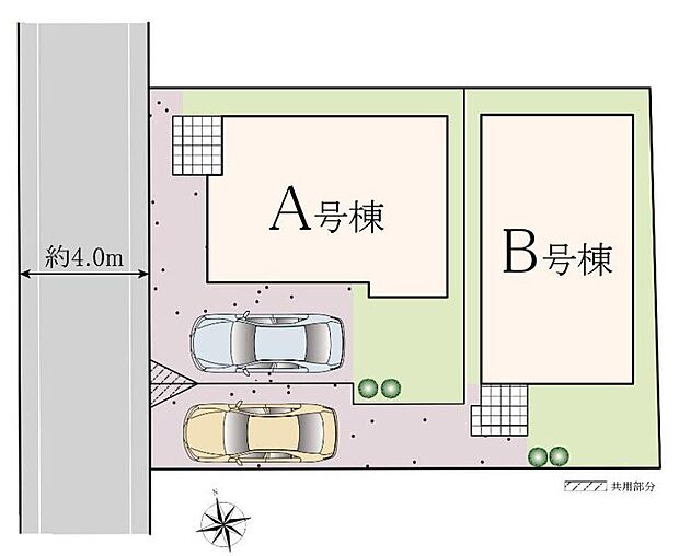 南側を広く取った区画で日当たり良好なお住まいです。前面道路は車通りが少ないため、駐車の際にもスムーズです♪