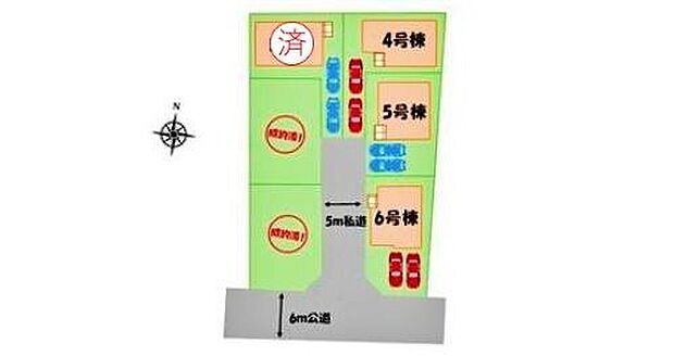 お車2台分の駐車スペースをご用意しておりますので、空いたスペースにはご家族の自転車の駐輪も可能です♪