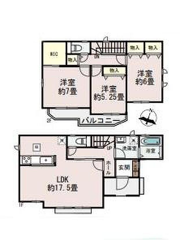 (B号棟)、価格5490万円、3LDK、土地面積114.83m2、建物面積92.74m2