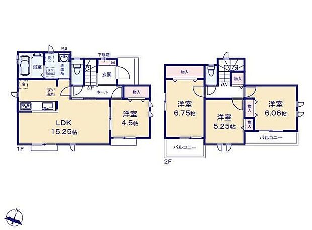 【4LDK】◇対面式キッチンで親子の会話も弾みます♪◇水回り集中設計で家事導線がらくらくです♪◇全居室収納完備でお部屋がスッキリ片付きます♪