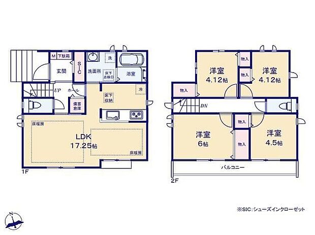 【4LDK】ゆとりの4LDK☆陽光と風の心地よさを感じる南西角地のお住まい♪
広い玄関にはシューズインクローゼットも完備♪
お客様を迎える玄関をいつもスッキリさせられますね☆