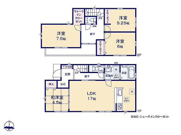 (1号棟)、価格4090万円、4LDK、土地面積153.61m2、建物面積101.02m2