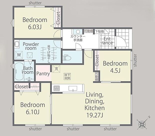 (1号棟)、価格3090万円、3LDK、土地面積181.03m2、建物面積86.95m2