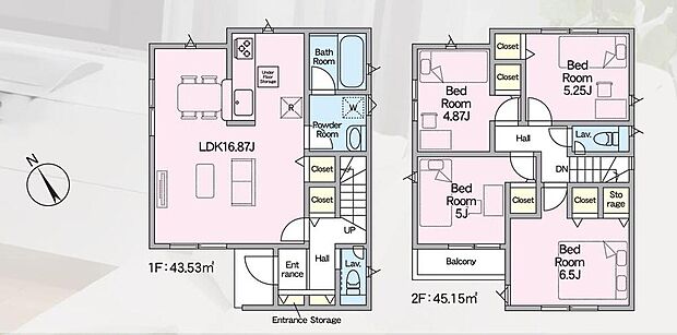 (1号棟)、価格3088万円、4LDK、土地面積105.52m2、建物面積88.68m2