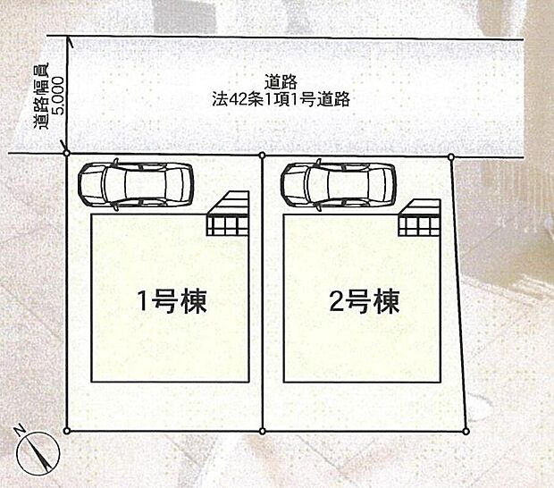 ≪全体区画図≫
カースペース1台分♪