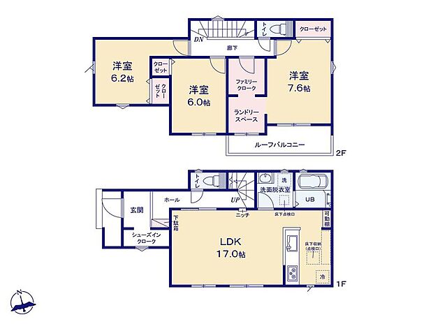 (1号棟)、価格3599万円、3LDK、土地面積141.26m2、建物面積100.6m2