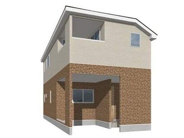 ≪1号棟外観パース≫東武野田線「江戸川台」駅まで徒歩18分！「耐震＋制震」を兼ね備えた家、ＱＵＩＥ（クワイエ）。住宅性能評価取得物件！