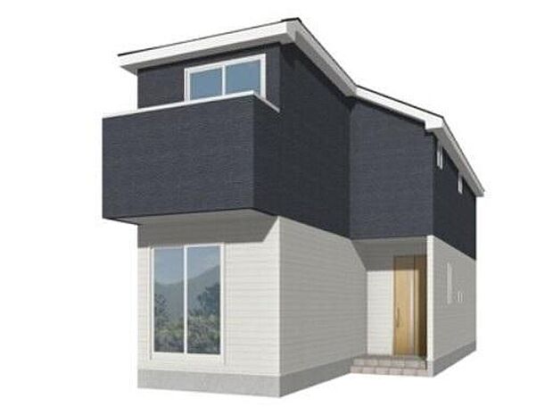 ≪2号棟外観パース≫「耐震＋制震」を兼ね備えた家、ＱＵＩＥ（クワイエ）。安心の「住宅性能評価」取得物件！