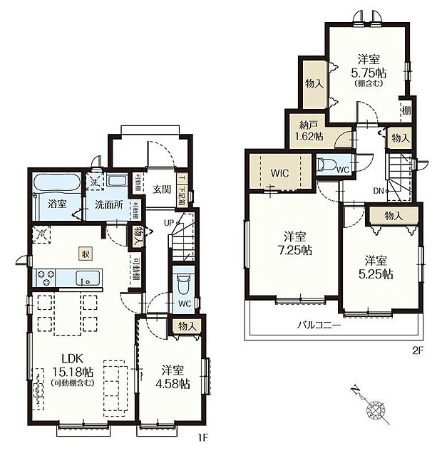 (A号棟)、価格4790万円、4LDK+S、土地面積117.44m2、建物面積96.52m2