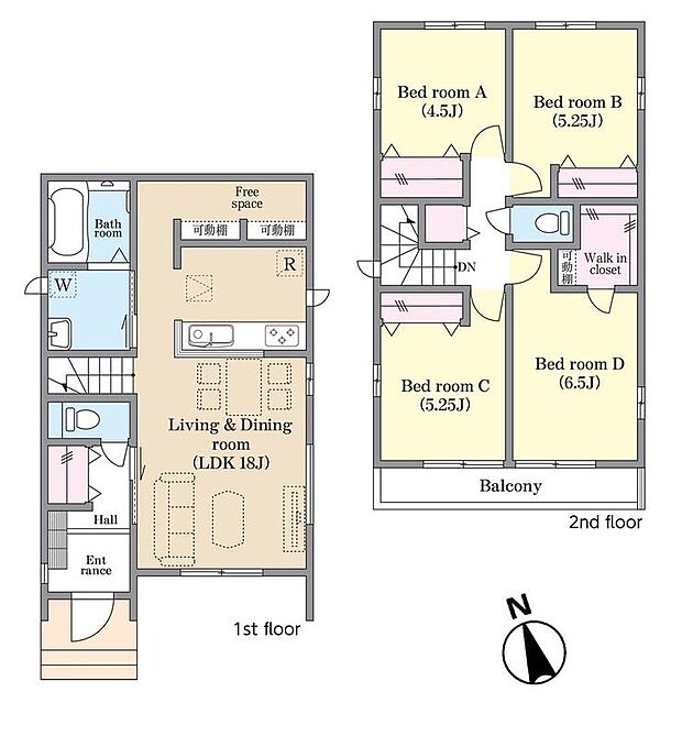 (B号棟)、価格3990万円、4LDK、土地面積100.05m2、建物面積101.63m2