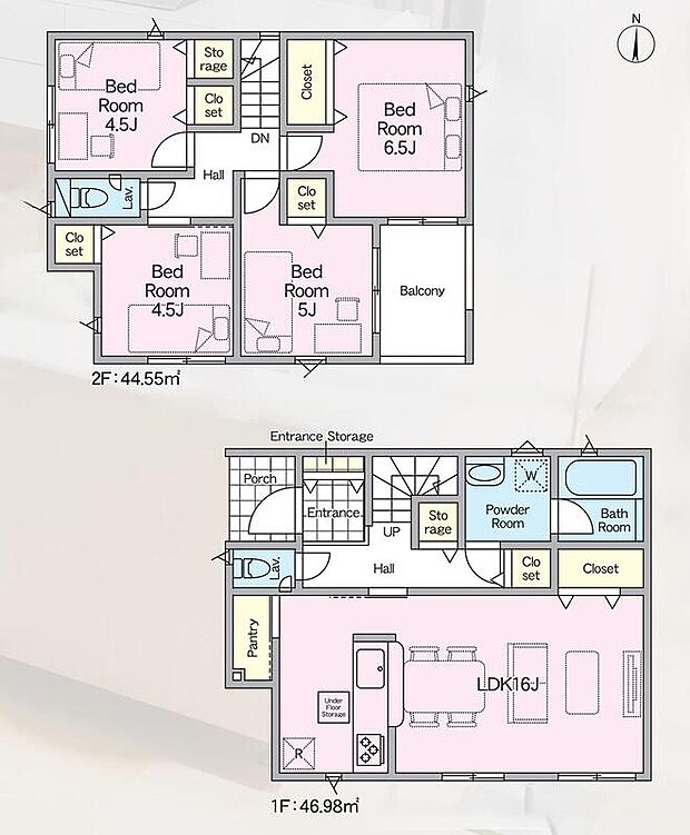(1号棟)、価格3288万円、4LDK、土地面積102.68m2、建物面積92.34m2