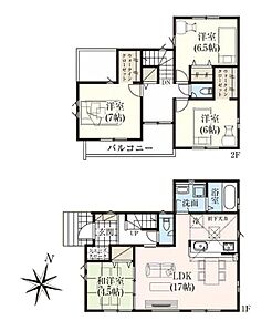 家事のしやすい水廻り集中設計、ホッとできる寛ぎの和室付きプラン♪
収納力のあるWICが2ヶ所、玄関にはSCもあります！ 
