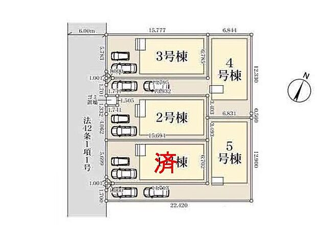 閑静な住宅地☆カースペースは2台分ご用意。空いたスペースは駐輪場としてもお使いいただけます◎