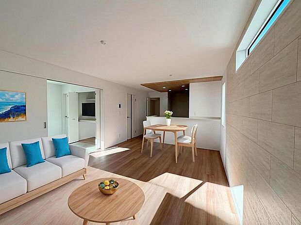 ◆LDKはご家族みんなが揃う大切な空間です♪テーブルやソファ、カーテン選び、レイアウトを考えるのも楽しいですね♪笑顔溢れる楽しい暮らしをイメージしながらご見学ください♪※本家具はCGとなります