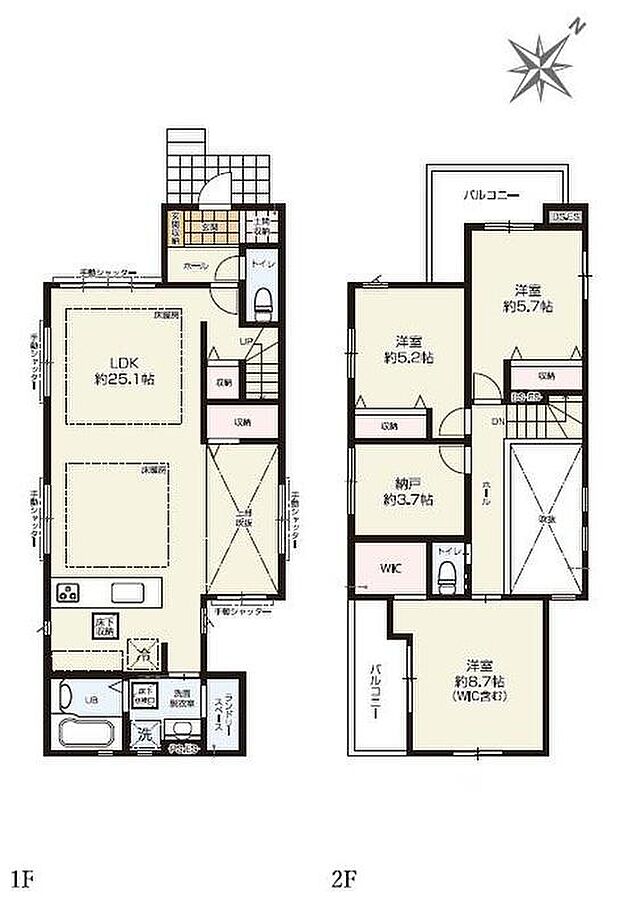 (1号棟)、価格6698万円、3LDK+S、土地面積111.66m2、建物面積108.89m2