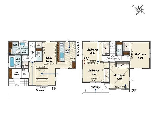 (2号棟)、価格3390万円、3LDK、土地面積95.72m2、建物面積93.57m2