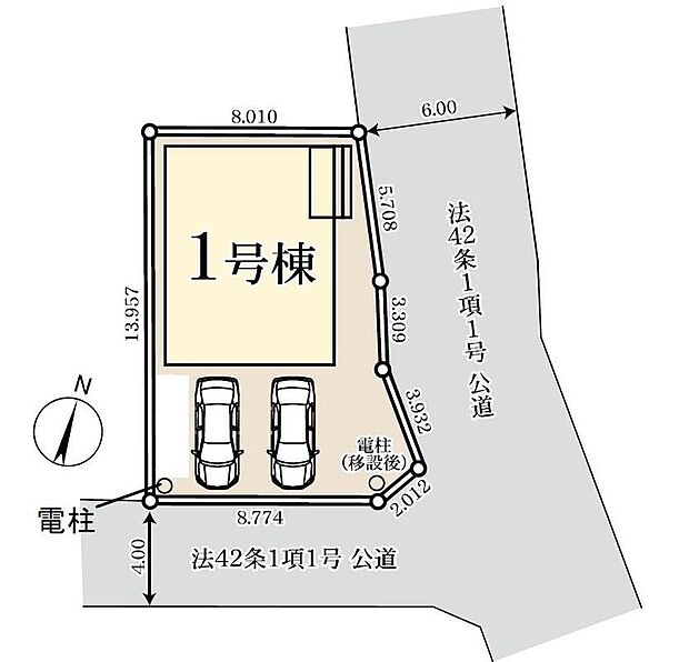 閑静な住宅地☆カースペースは2台分ご用意。空いたスペースは駐輪場としてもお使いいただけます◎