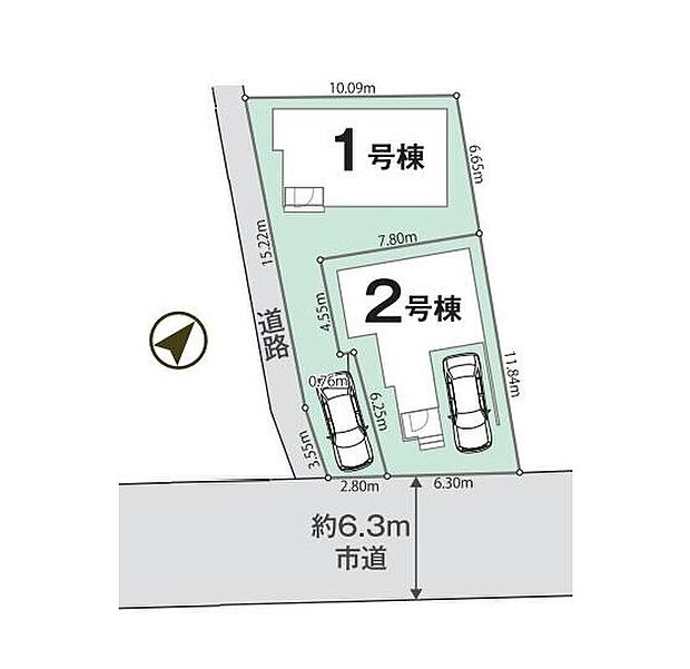 カースペース完備しております!
前面道路広々でお車の駐車もラクラクです♪