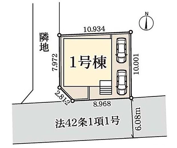 閑静な住宅地☆駐車スペースは2台分♪南側の道路に面していて、採光良好で開放的なお住まいです☆