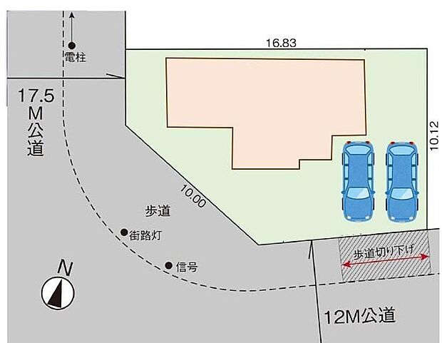 閑静な住宅地☆カースペースは2台分ご用意。空いたスペースは駐輪場としてもお使いいただけます◎