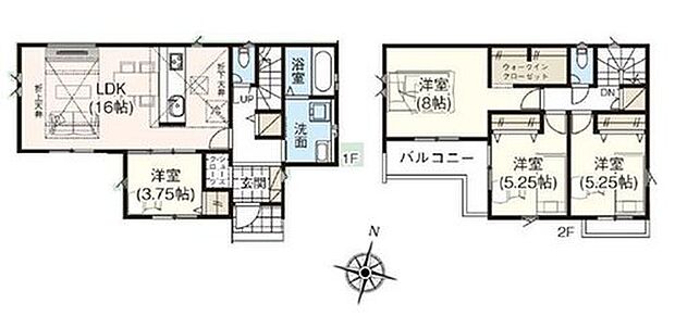 (1号棟)、価格3599万円、4LDK、土地面積155.87m2、建物面積97.71m2