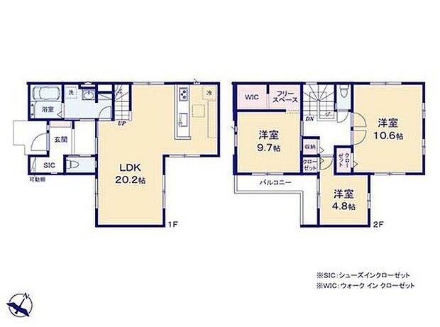 【3LDK】ＬＤＫは20帖超え☆
季節もの用品などの収納も可能なウォークインクローゼット付♪
子供の成長に合わせて間取が変更できる「そだち壁」もございます♪
さまざまな設備が充実した快適なお住まいです♪
