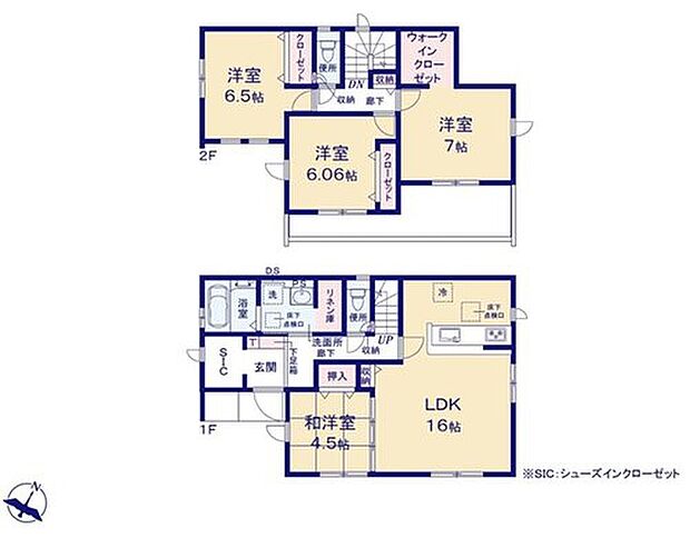 【4LDK】●SIC付きで玄関すっきり♪
●玄関近くに洗面スペースを設けた新生活仕様にフィットできる住まい
●あると落ち着く『和室』付♪家事の休憩スペースやお子様のお昼寝スペースとしても活躍します♪