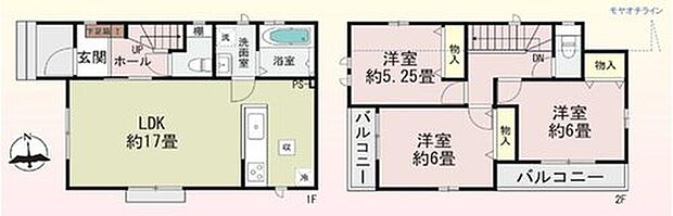 【3LDK】●家族とのつながりを意識した見通しのいいリビングは会話が弾んでみんなを笑顔にします!
●効率的でストレスのない家事動線。水回りが集中しており、移動がスムーズです♪