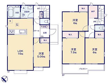 ●効率的でストレスのない家事動線。水回りが集中しており、移動がスムーズです♪
●在宅ワークのスペースとして使えそうなフリースペース
●２部屋から出入りできるバルコニー♪ 