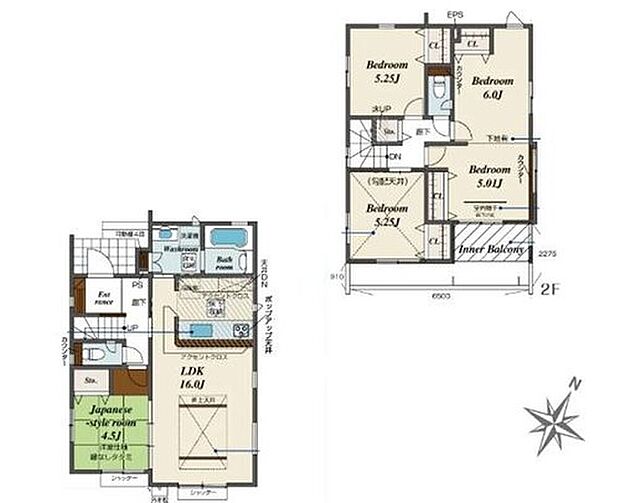 【4LDK】●開放感がうまれる折上天井♪
●リビング横にはちょっとした休憩スペースにぴったりな和洋室付き♪
●将来の家族構成の変化に対応可能なフレキシブルプラン採用♪