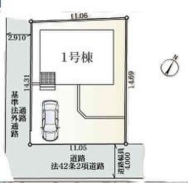 【全体区画図】閑静な住宅地☆カースペースご用意。空いたスペースは駐輪場としてもお使いいただけます◎