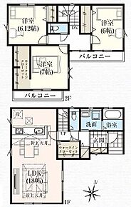 ●全居室6帖超の3LDK♪●玄関にはWIC♪アウターやアウトドア用品などの収納に便利です●居室を通らずバルコニーの出入りできます 