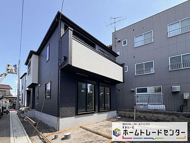 【現地外観写真】◆資料送付・ご見学即対応!建物完成しておりますので、室内ご内覧いただけます♪ご不明点等、スタッフがしっかりと説明させていただきますので、安心して現地をご覧ください♪