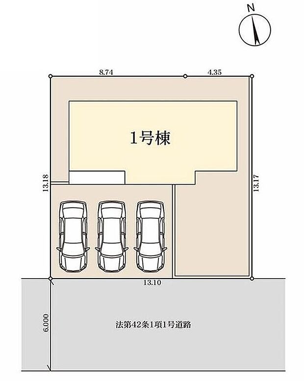 限定1棟 新築分譲住宅です! 南側6m 公道に面します。
開放感溢れる現地、ゆったりお過ごしいただけます♪