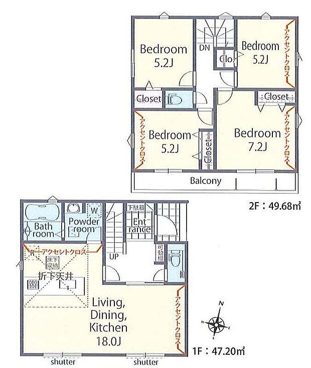 (1号棟)、価格6780万円、4LDK、土地面積103.04m2、建物面積96.88m2