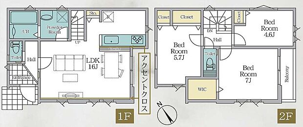 (1号棟)、価格6799万円、3LDK、土地面積100.4m2、建物面積80.14m2