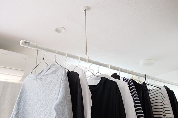 【家事室（イメージ画像）】バルコニーレスなプラン。家事室にはホスクリーンを設け洗濯物を天候や花粉などから守ります。※イメージの為実際と異なる場合があります。