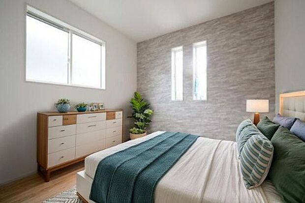 【2階寝室】家具や小物類はCG加工してあります。