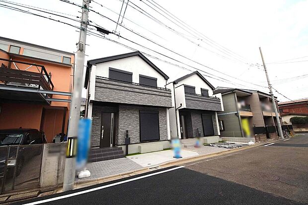 【外観】地球にやさしく、家計にもやさしいZEH水準の省エネ+太陽光発電採用住宅