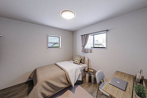 【【イメージパース】】シンプルにデザインされた室内。自由度が高いので家具やレイアウトでお好みの空間を創り上げられます。（イメージパース）