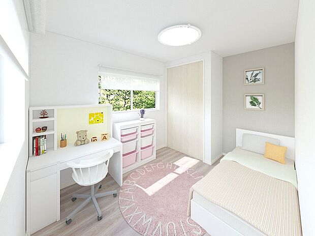 【【イメージパース】】シンプルにデザインされた室内。自由度が高いので家具やレイアウトでお好みの空間を創り上げられます。