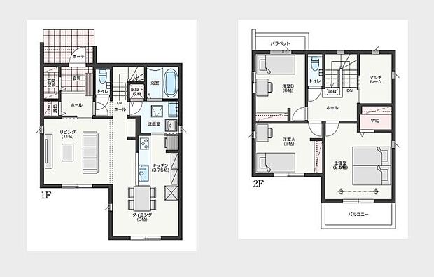 価格3790万円、3LDK+S、土地面積165.14m2、建物面積111.51m2