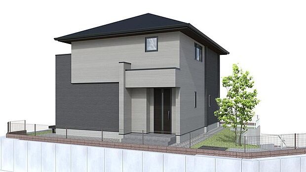 NO.3-10 外観完成イメージ
2×6工法・おひさまエコキュート搭載。
LDKは吹抜けで開放的に。