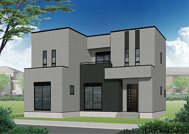 （3号棟）完成予想図　販売価格変更
販売価格：3280万円
敷地面積：169.39ｍ2（51.24坪）
延床面積：114.48m2（34.63坪）