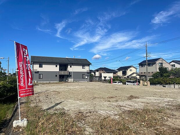 全区画70坪以上のゆとりある敷地計画が可能です。