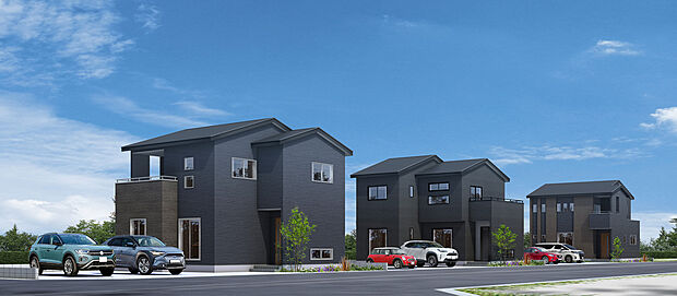 【タマタウン飯山町III】街並みパース