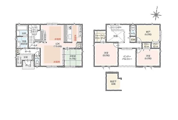 タマタウン富士今泉V　３号棟間取図